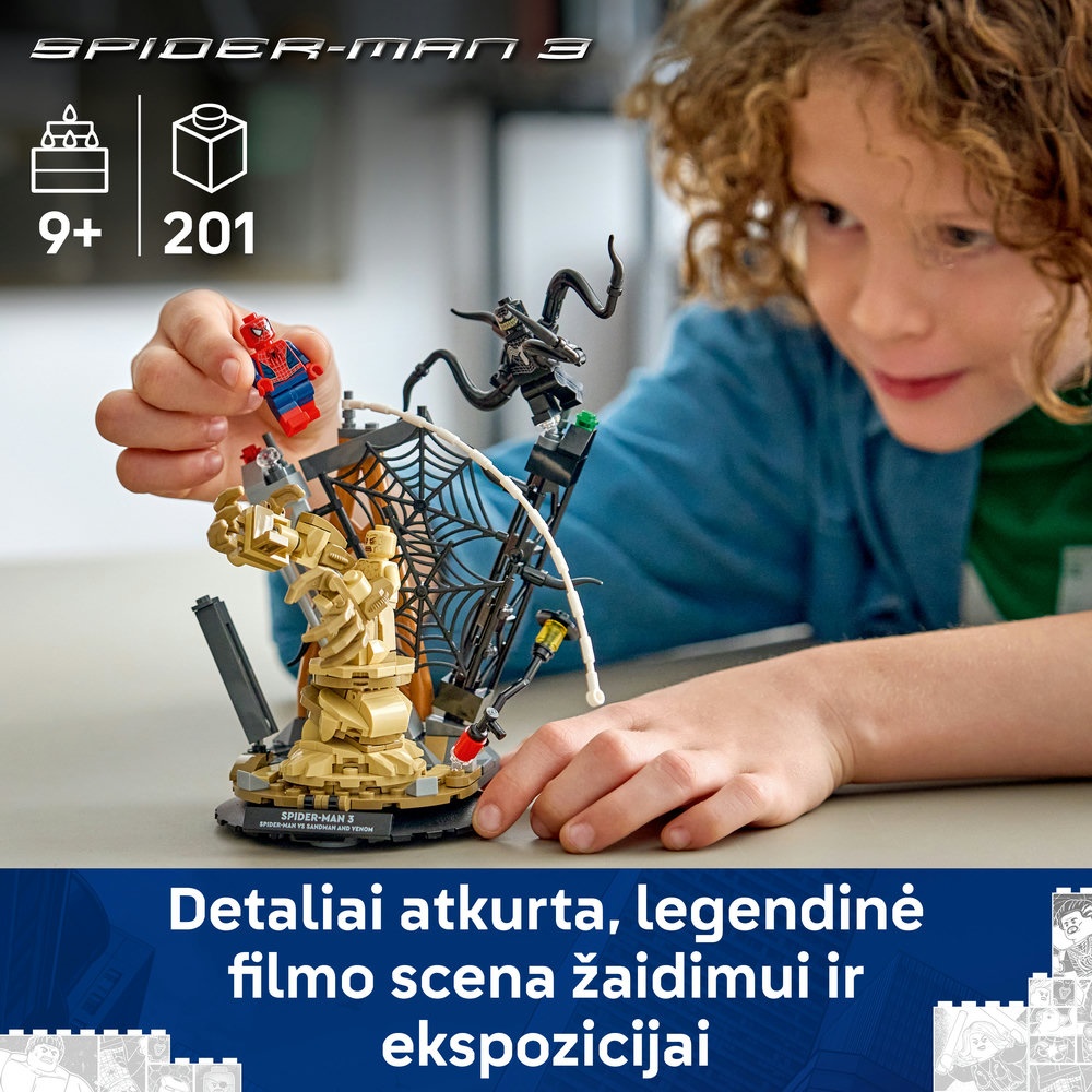 LEGO® ǀ Marvel Epinė kova: Žmogus voras prieš Smėlio žmogų 76334
