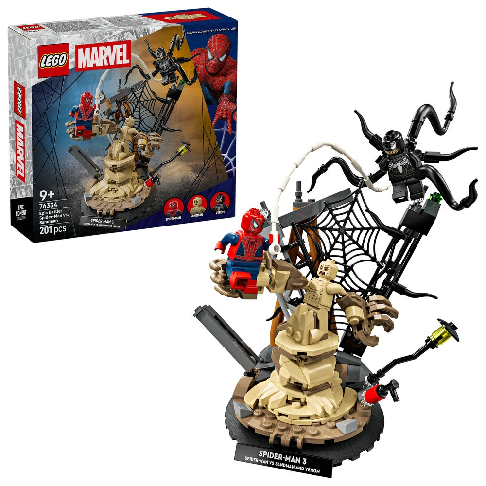 LEGO® ǀ Marvel Epinė kova: Žmogus voras prieš Smėlio žmogų 76334