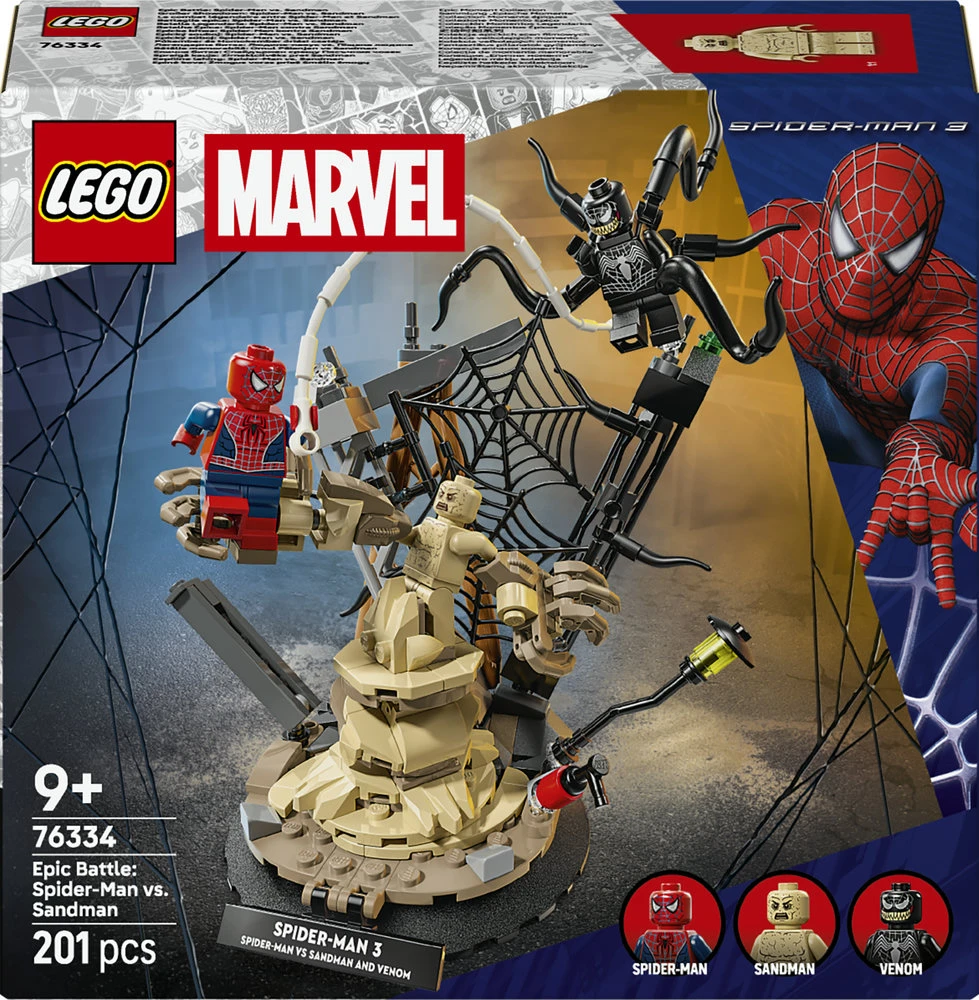 LEGO® ǀ Marvel Epinė kova: Žmogus voras prieš Smėlio žmogų 76334