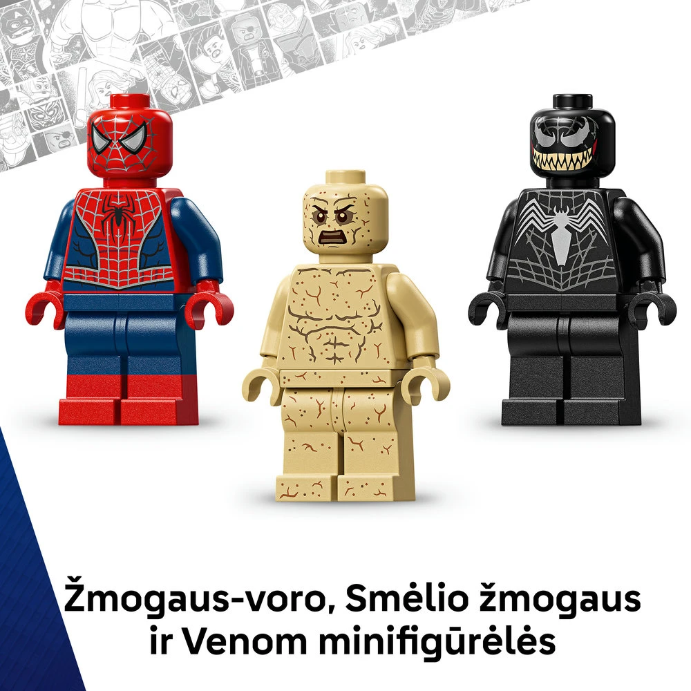 LEGO® ǀ Marvel Epinė kova: Žmogus voras prieš Smėlio žmogų 76334