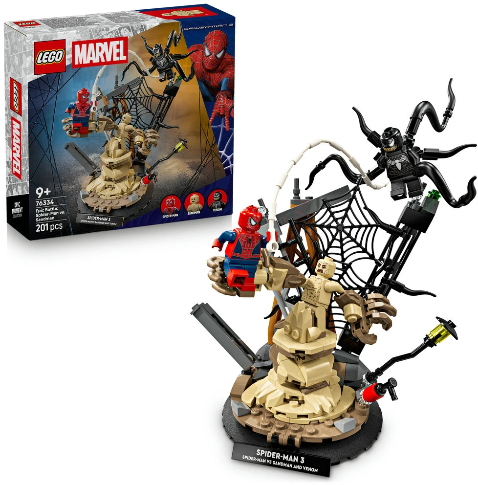 LEGO® ǀ Marvel Epinė kova: Žmogus voras prieš Smėlio žmogų 76334