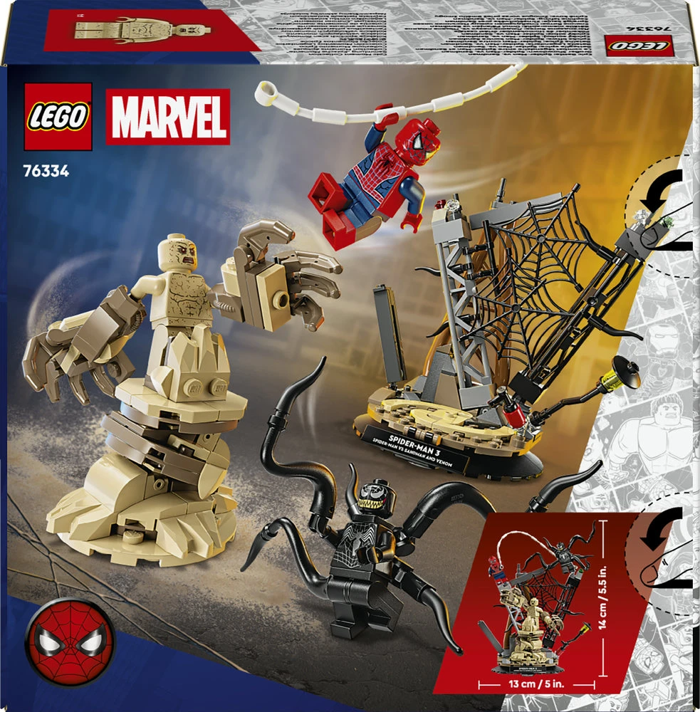 LEGO® ǀ Marvel Epinė kova: Žmogus voras prieš Smėlio žmogų 76334