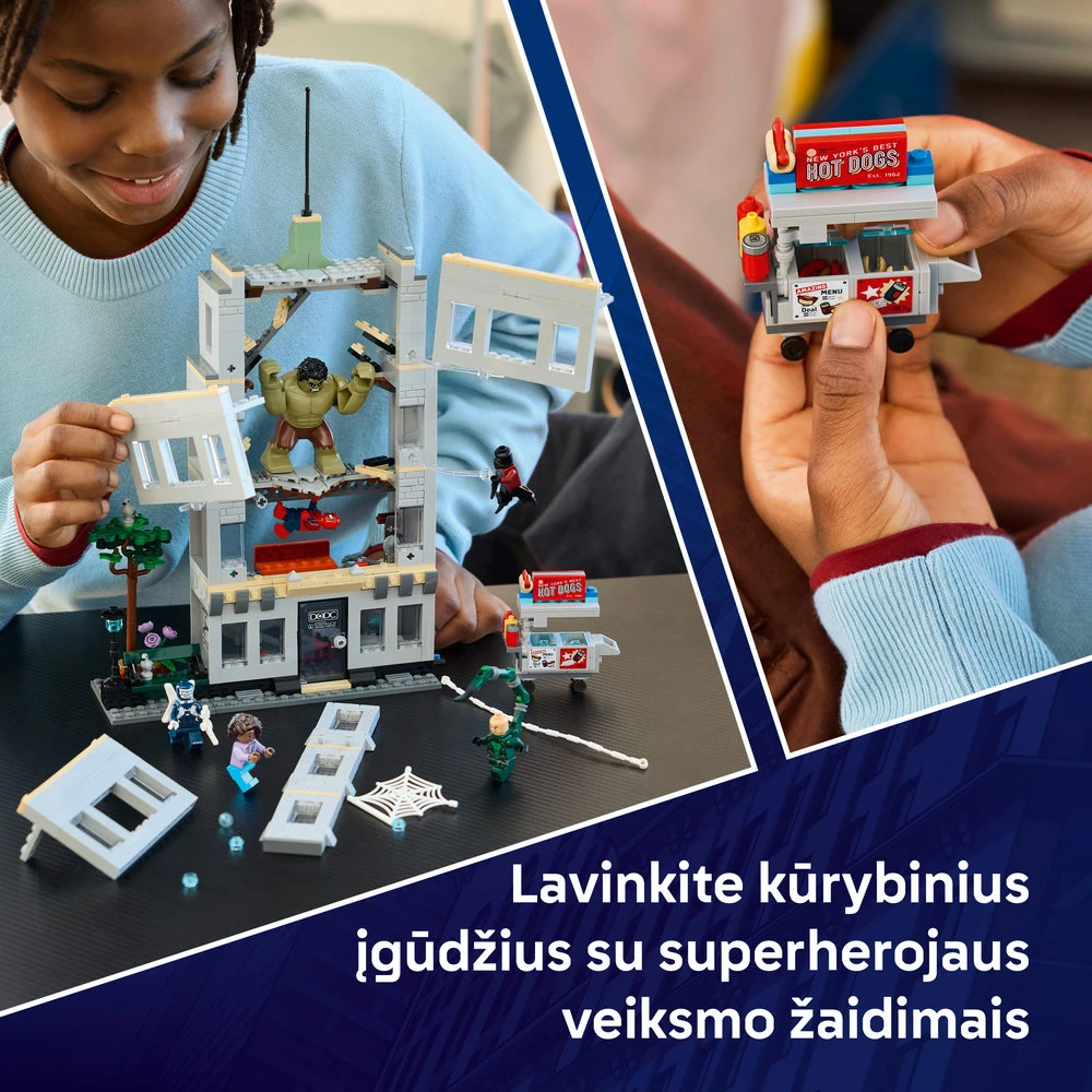 LEGO® ǀ Marvel Epinis Žmogaus voro ir Halko susirėmimas 76350
