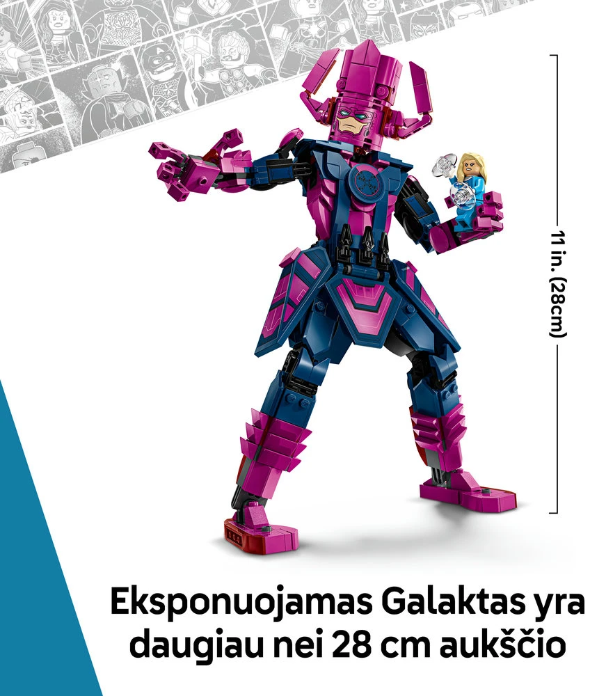 LEGO® ǀ Marvel „Fantastiškasis ketvertas prieš Galaktą“ konstruojama figūrėlė 76316