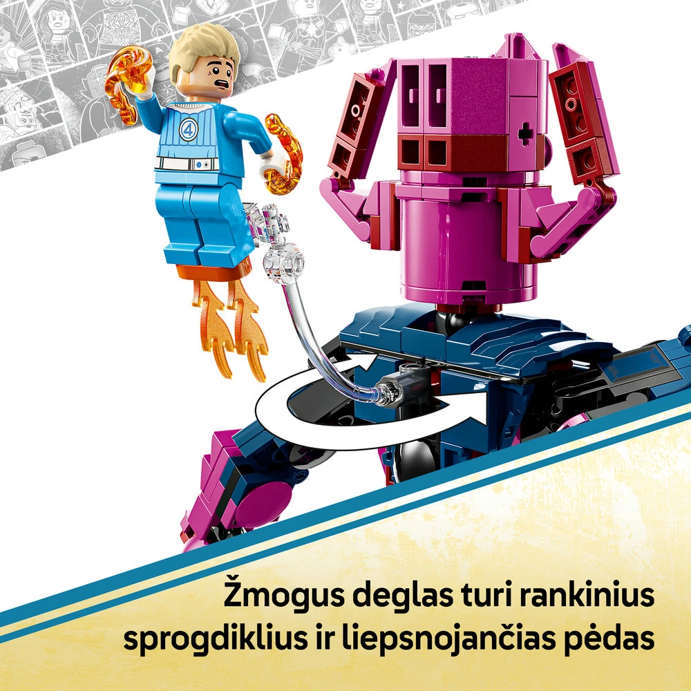 LEGO® ǀ Marvel „Fantastiškasis ketvertas prieš Galaktą“ konstruojama figūrėlė 76316