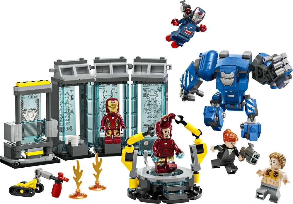 LEGO® Marvel Geležinio žmogaus laboratorija: šarvų kambarys (76315)