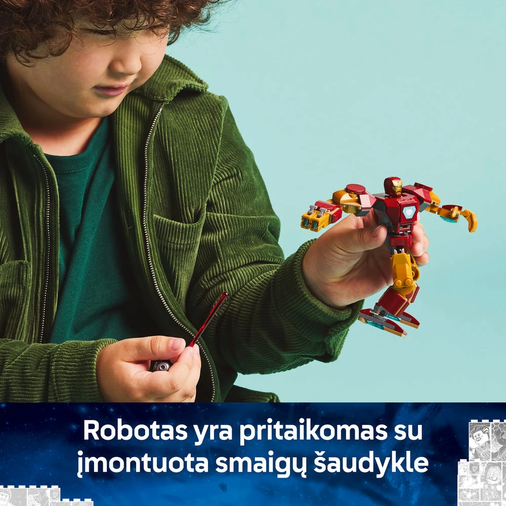 LEGO® Marvel Geležinio žmogaus robotas prieš Altroną (76307)