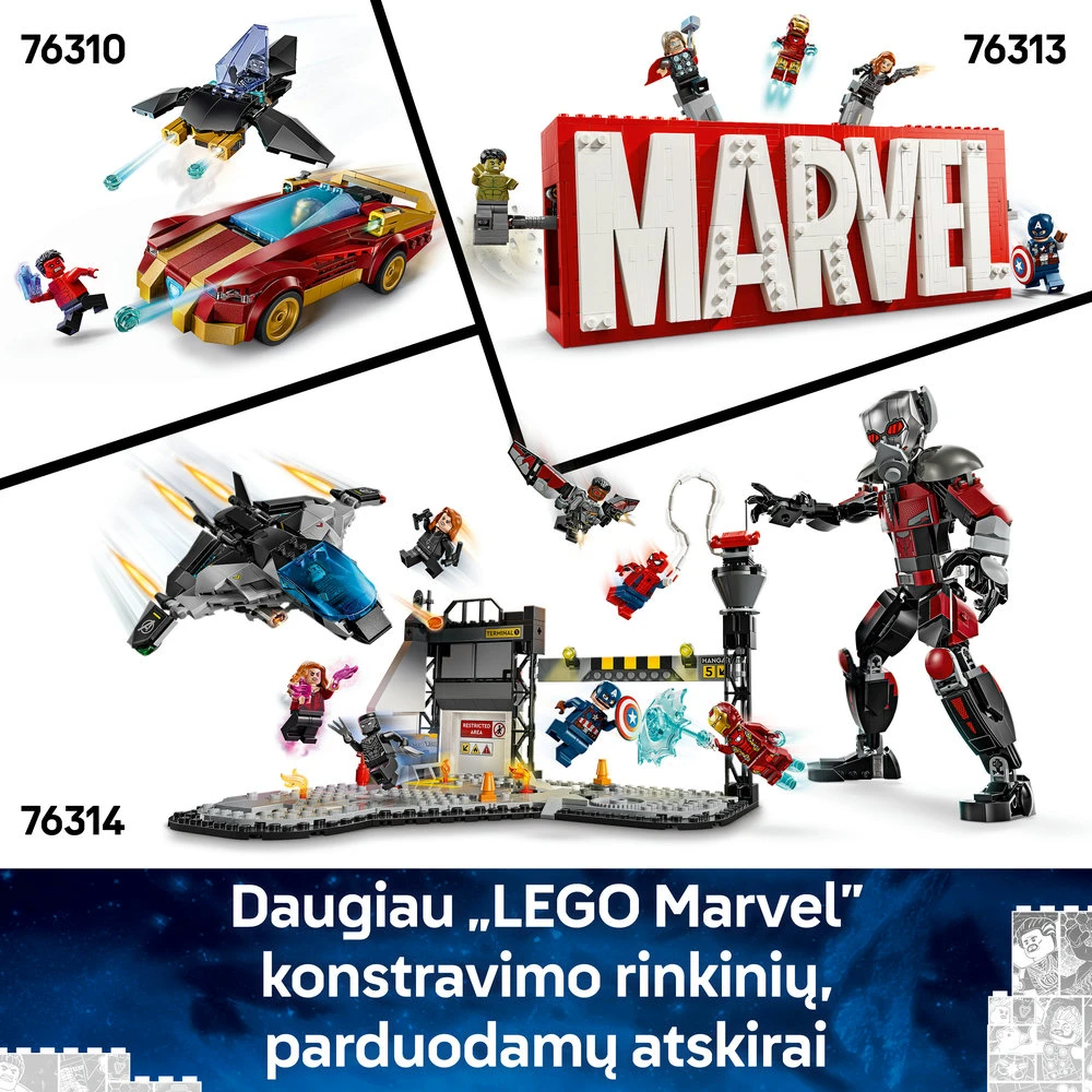 LEGO® Marvel Geležinio žmogaus robotas prieš Altroną (76307)