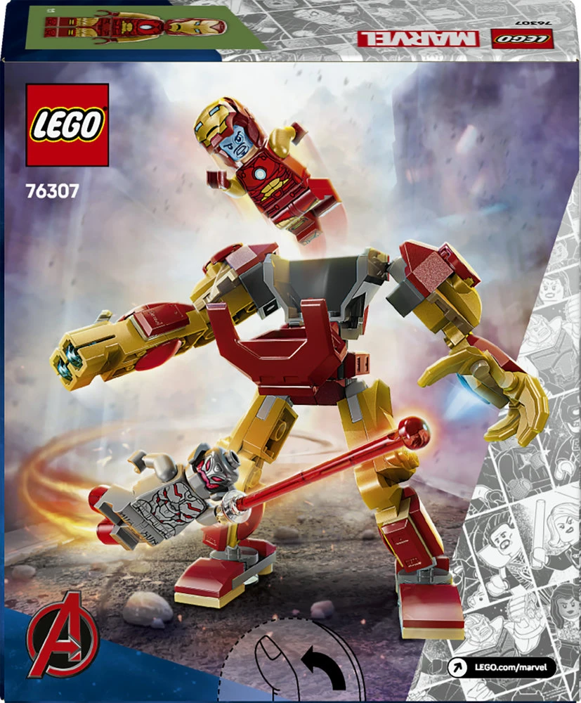 LEGO® Marvel Geležinio žmogaus robotas prieš Altroną (76307)