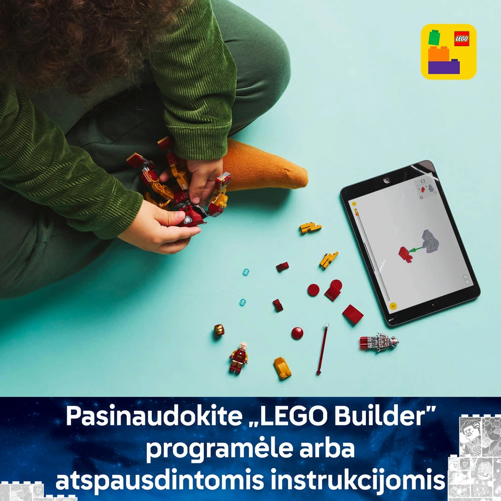 LEGO® Marvel Geležinio žmogaus robotas prieš Altroną (76307)