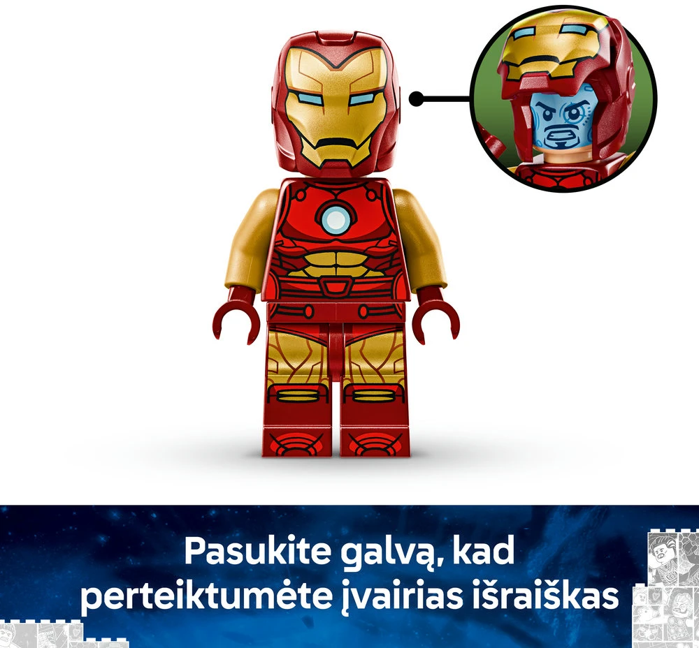 LEGO® Marvel Geležinio žmogaus robotas prieš Altroną (76307)