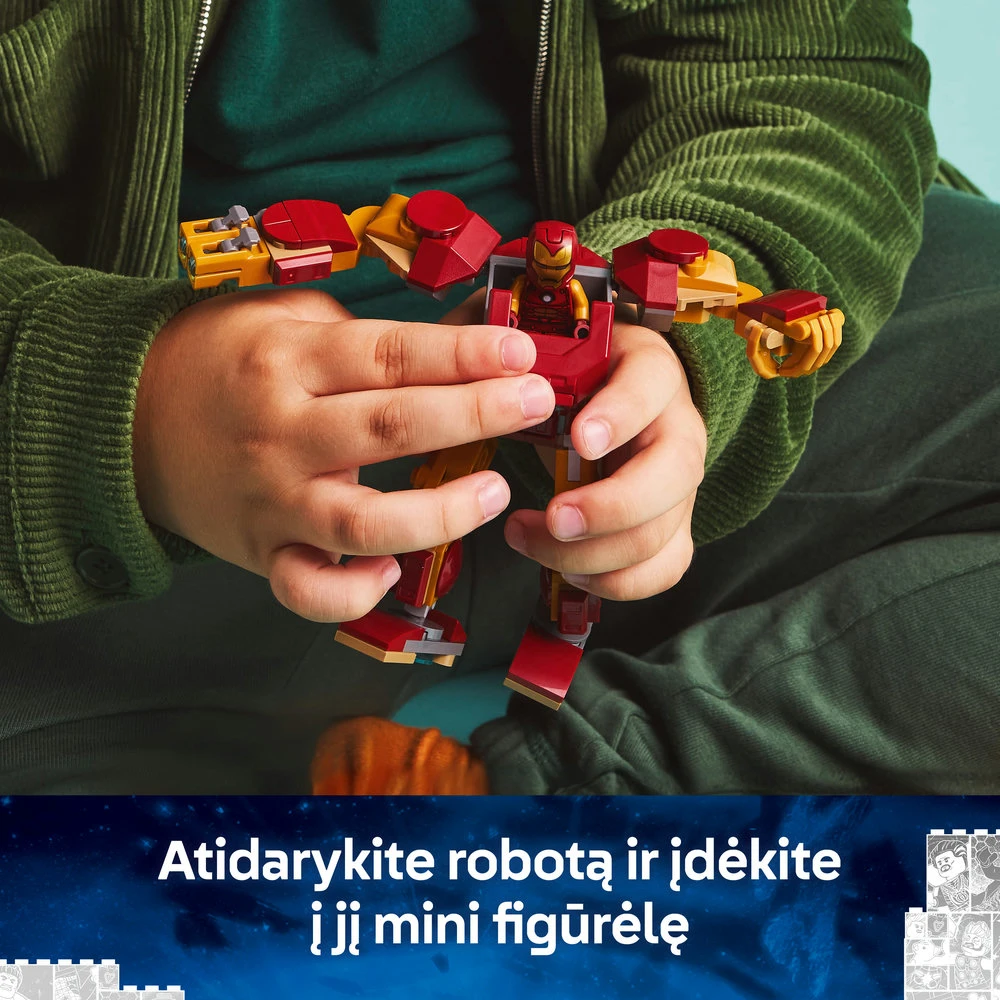 LEGO® Marvel Geležinio žmogaus robotas prieš Altroną (76307)