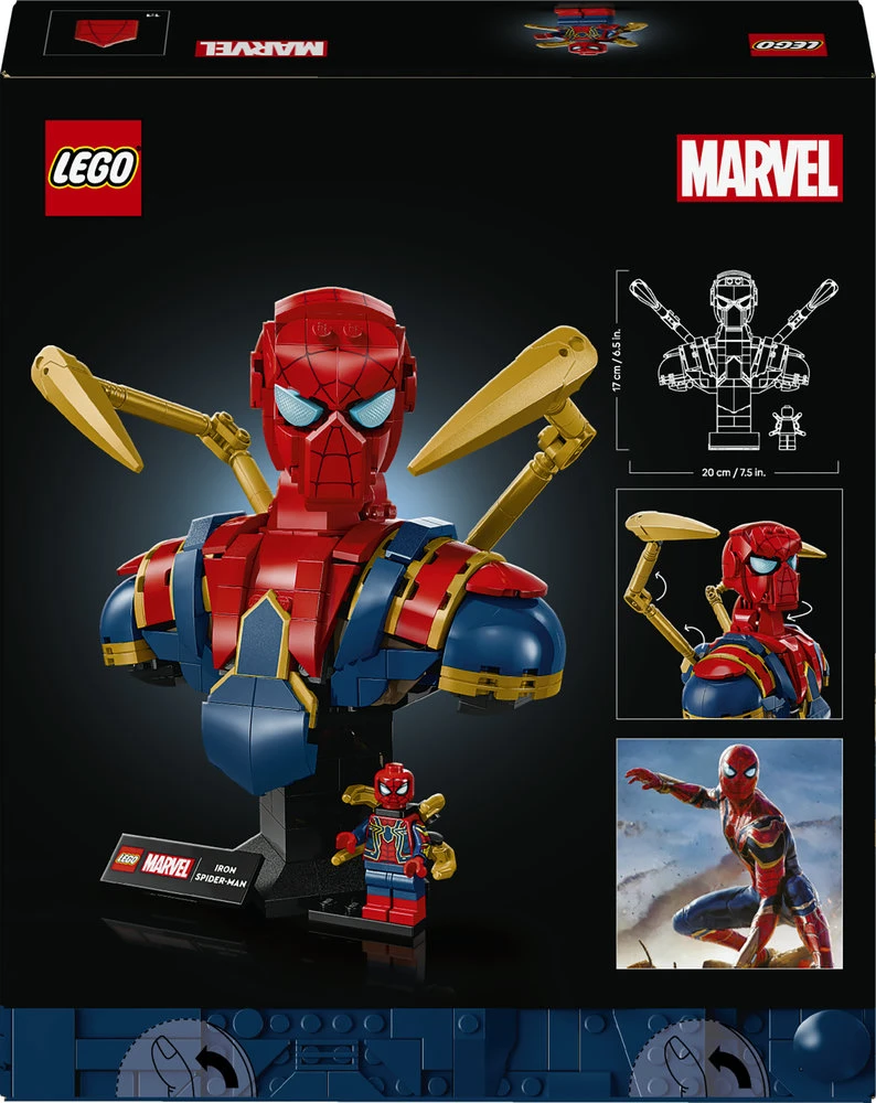 LEGO® ǀ Marvel Geležinio Žmogaus voro biustas Rinkinys 76326