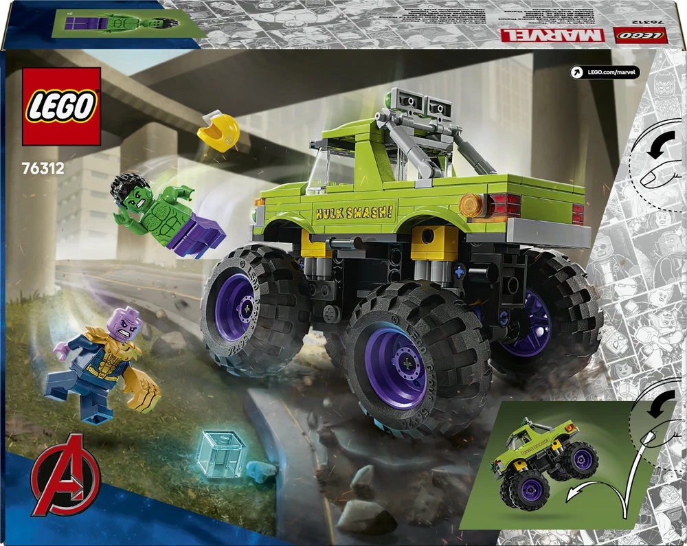 LEGO® ǀ Marvel Halko sunkvežimis prieš Tanosą Žaislas 76312