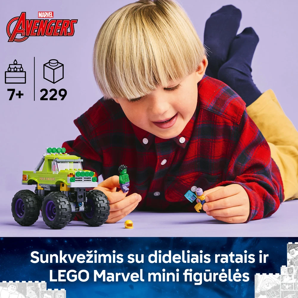 LEGO® ǀ Marvel Halko sunkvežimis prieš Tanosą Žaislas 76312