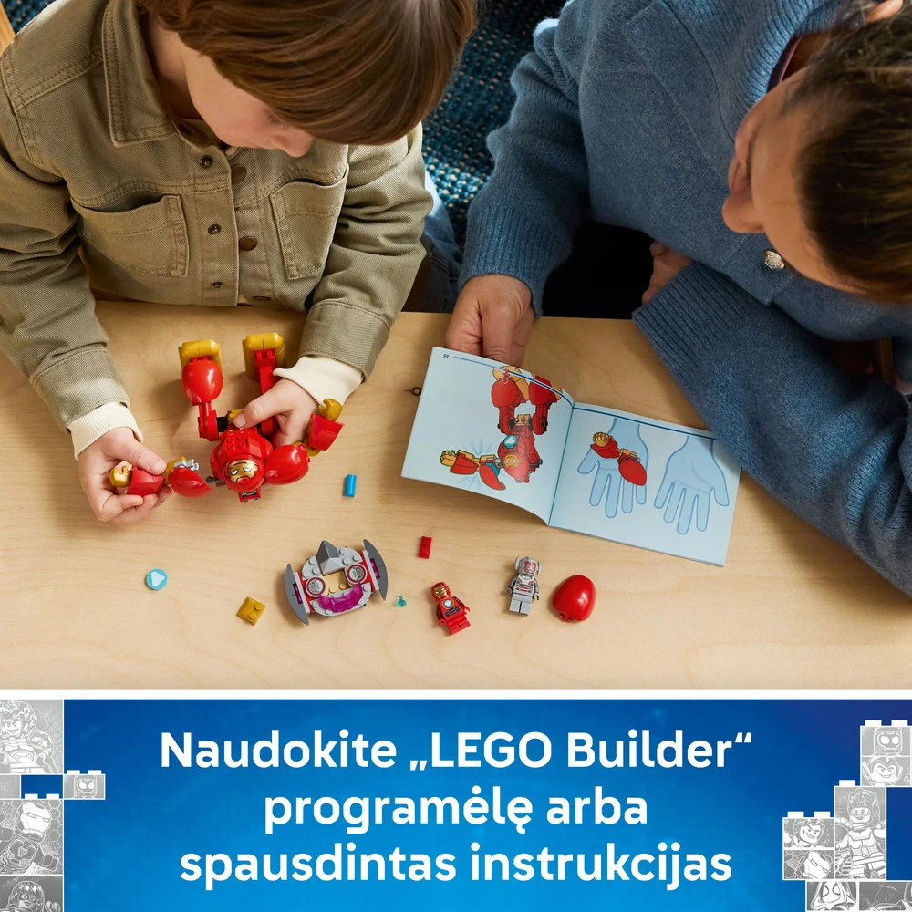 LEGO® ǀ Marvel „Iron Man and His Awesome Friends“ Altronas prieš Geležinį žmogų 11209