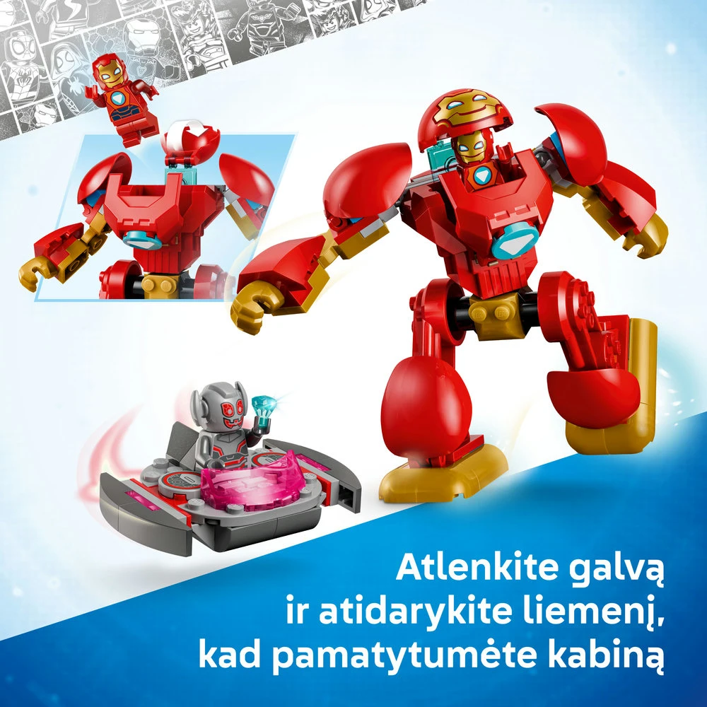 LEGO® ǀ Marvel „Iron Man and His Awesome Friends“ Altronas prieš Geležinį žmogų 11209