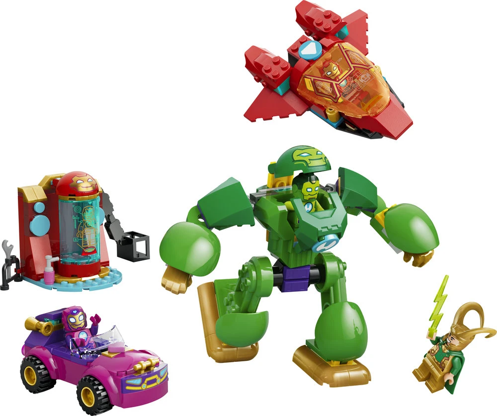 LEGO® ǀ Marvel „Iron Man and His Awesome Friends“ Lokis prieš Geležinio žmogaus komandą 11211
