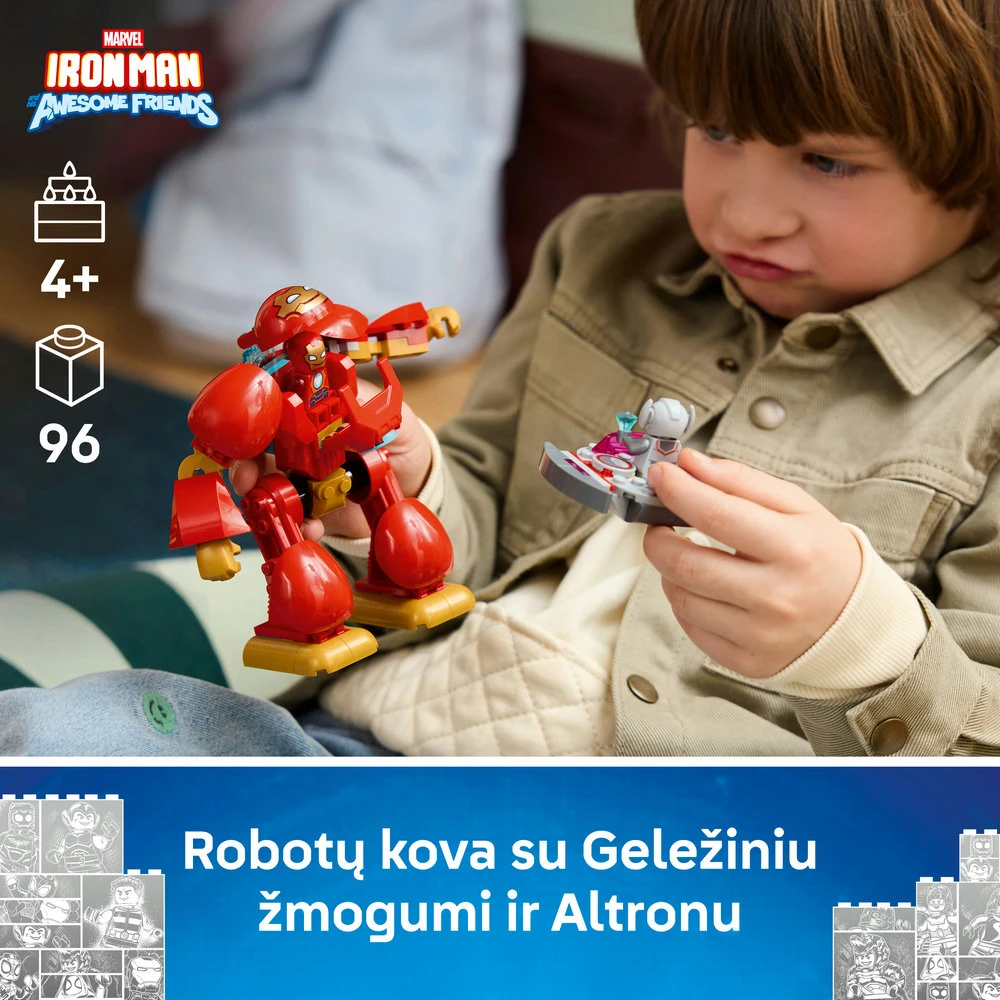 LEGO® ǀ Marvel „Iron Man and His Awesome Friends“ Altronas prieš Geležinį žmogų 11209