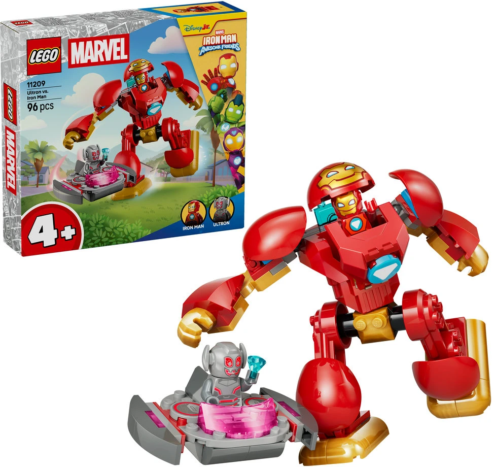 LEGO® ǀ Marvel „Iron Man and His Awesome Friends“ Altronas prieš Geležinį žmogų 11209