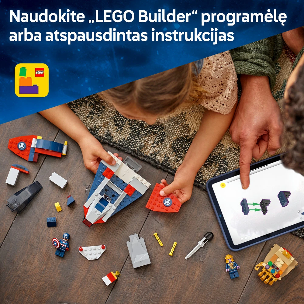 LEGO Marvel Kapitonas Amerika prieš Tanosą 76319