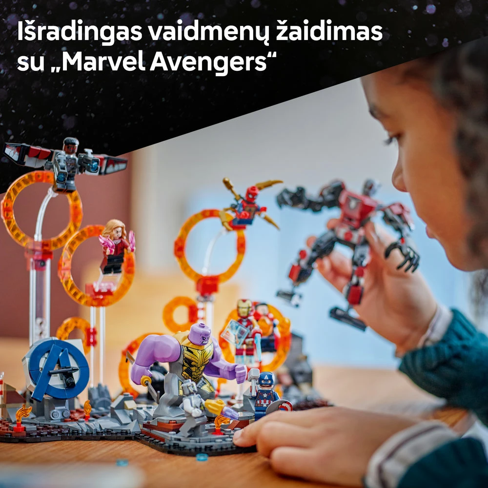 LEGO® Marvel Keršytojai. Pabaiga lemiamas mūšis (76323)