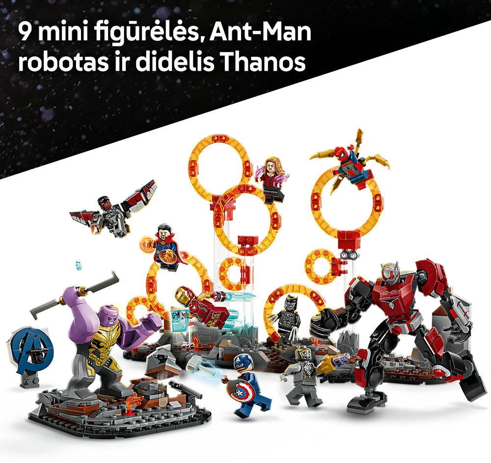 LEGO® Marvel Keršytojai. Pabaiga lemiamas mūšis (76323)