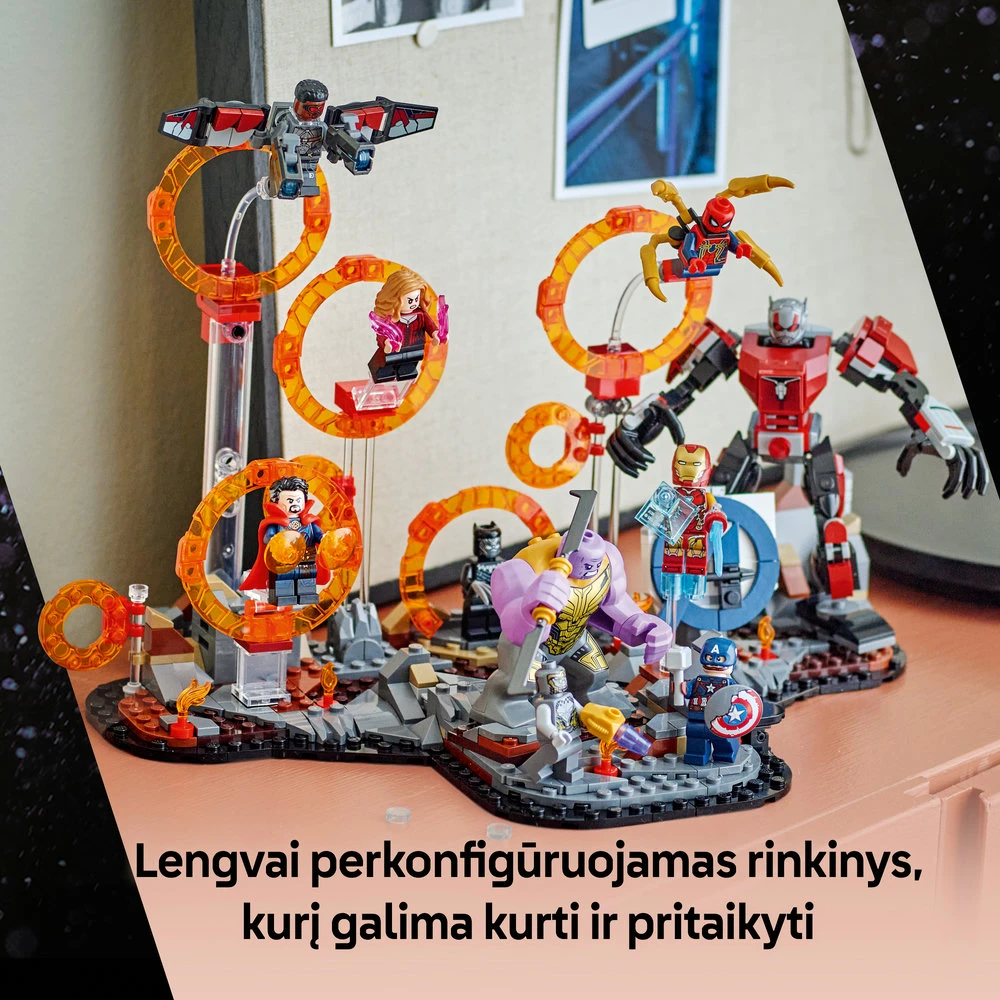 LEGO® Marvel Keršytojai. Pabaiga lemiamas mūšis (76323)