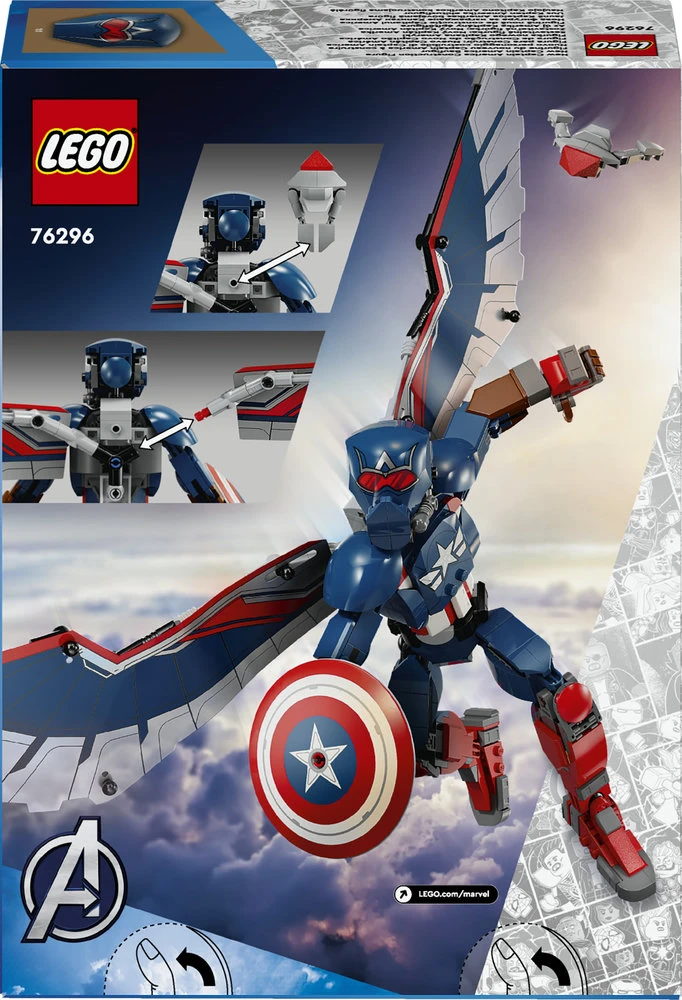 LEGO® Marvel Naujojo Kapitono Amerikos konstruojama figūrėlė (76296)