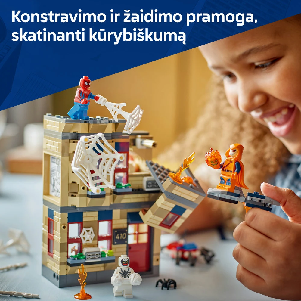 LEGO® ǀ Marvel Piterio Parkerio butas Herojų žaislas 76317