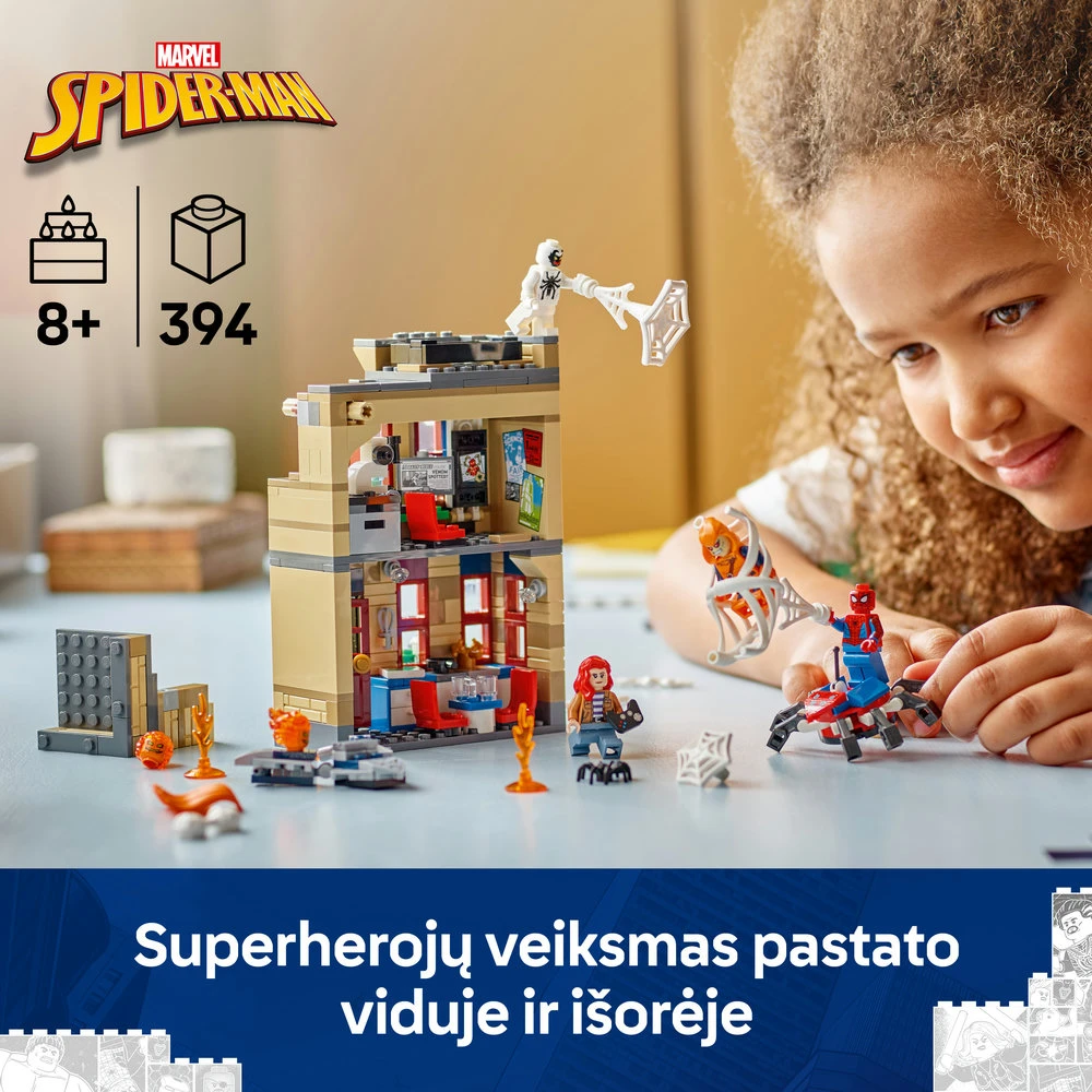 LEGO® ǀ Marvel Piterio Parkerio butas Herojų žaislas 76317