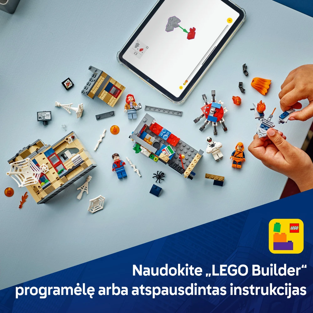 LEGO® ǀ Marvel Piterio Parkerio butas Herojų žaislas 76317
