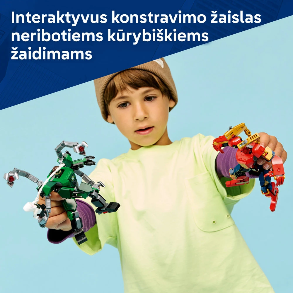 LEGO® | Marvel Robotų kova: Žmogus voras prieš Daktarą Aštuonkojį 76338