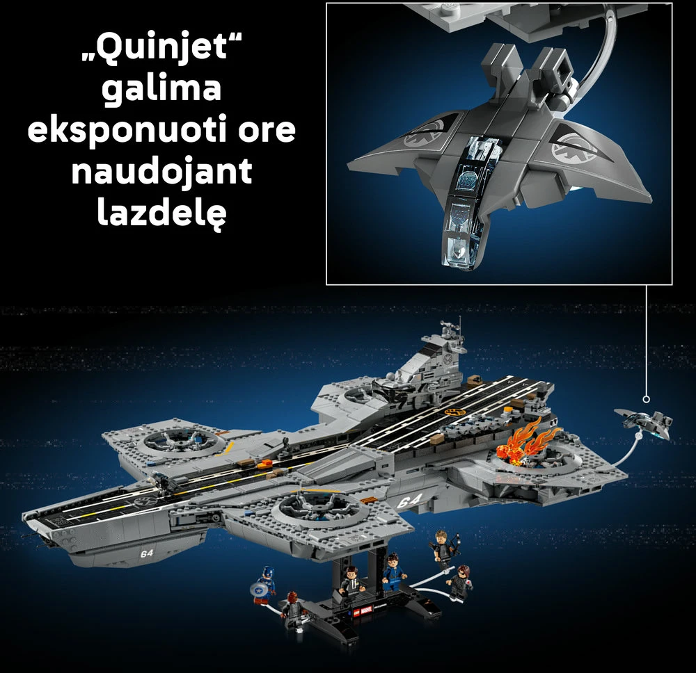 LEGO® ǀ Marvel S.H.I.E.L.D. sraigtasparnis-transporteris 76354