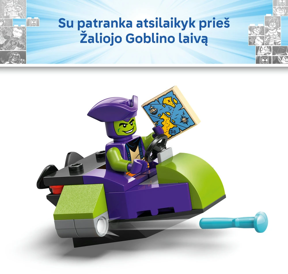 LEGO® ǀ Marvel Spidey And His Amazing Friends Voriuko komandos piratų laivas 11208