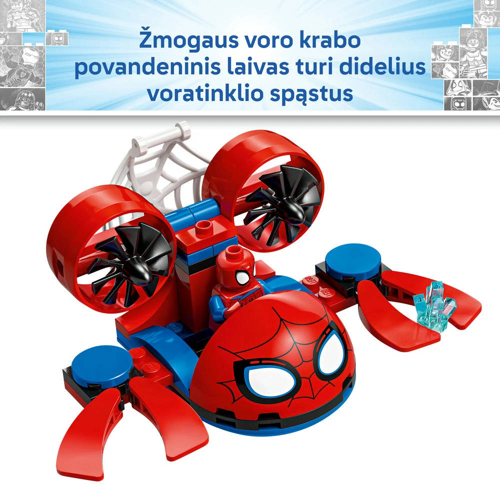 LEGO® ǀ Marvel Spidey And His Amazing Friends Voriukas: povandeninės transporto priemonės 11207