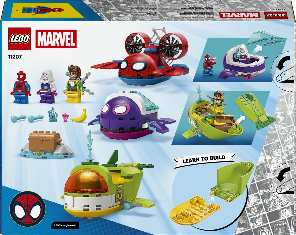LEGO® ǀ Marvel Spidey And His Amazing Friends Voriukas: povandeninės transporto priemonės 11207