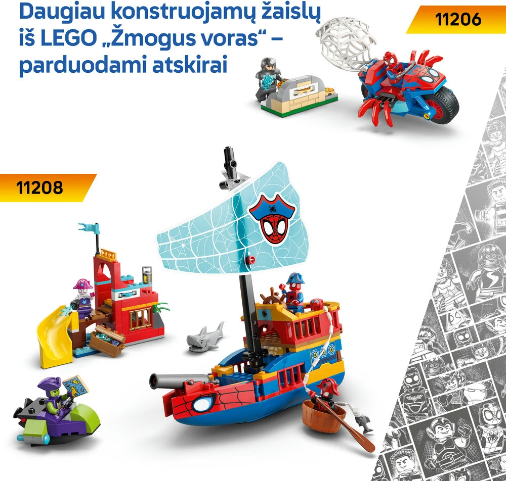 LEGO® ǀ Marvel Spidey And His Amazing Friends Voriukas: povandeninės transporto priemonės 11207