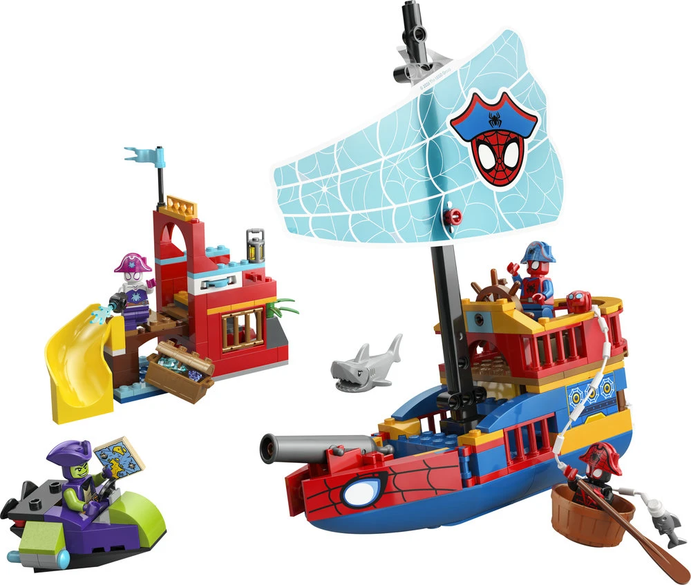 LEGO® ǀ Marvel Spidey And His Amazing Friends Voriuko komandos piratų laivas 11208