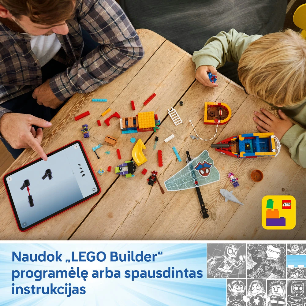 LEGO® ǀ Marvel Spidey And His Amazing Friends Voriuko komandos piratų laivas 11208