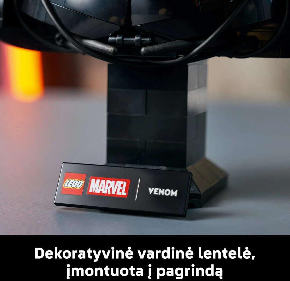 LEGO® ǀ Marvel Venomo biustas, kolekcinis rinkinys 76356
