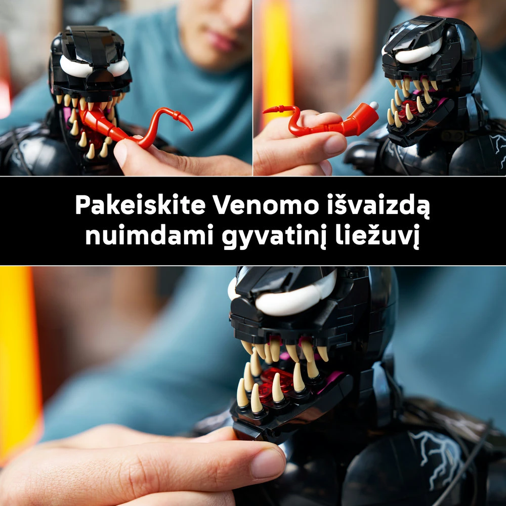 LEGO® ǀ Marvel Venomo biustas, kolekcinis rinkinys 76356