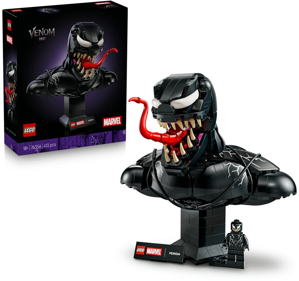 LEGO® ǀ Marvel Venomo biustas, kolekcinis rinkinys 76356