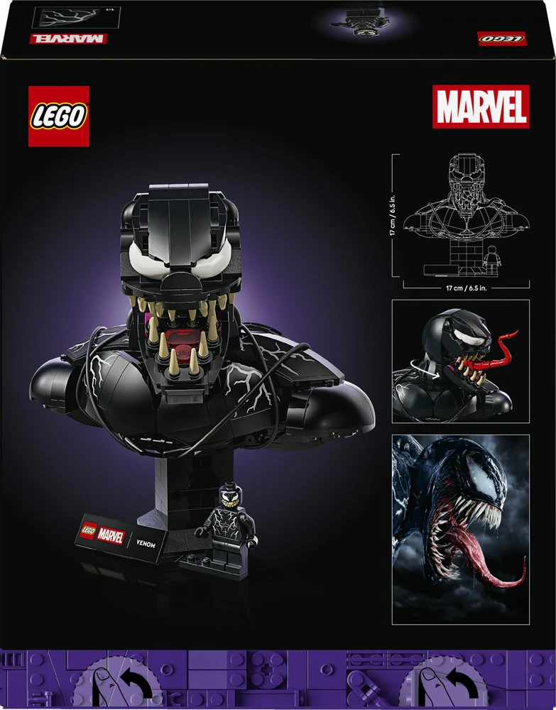 LEGO® ǀ Marvel Venomo biustas, kolekcinis rinkinys 76356