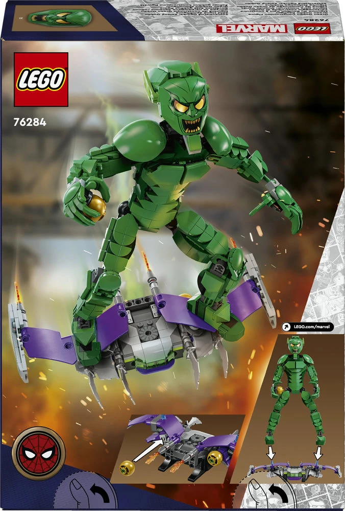 LEGO® Marvel Žaliojo goblino konstruojama figūrėlė (76284)
