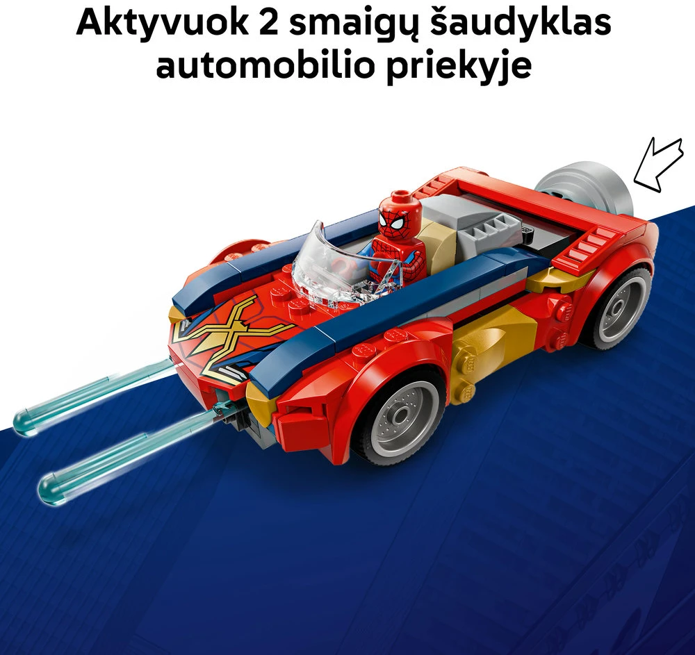 LEGO® ǀ Marvel Žmogaus voro automobilis prieš venomizuotą Ernį 76336