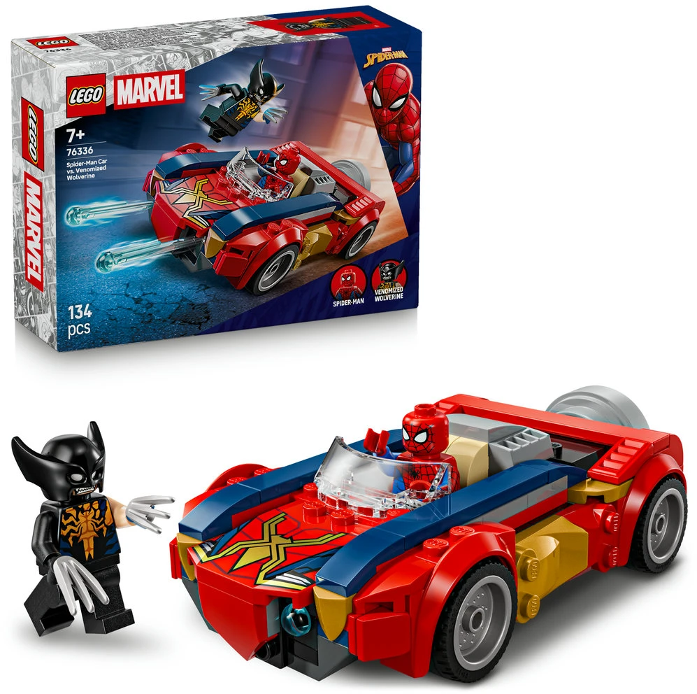 LEGO® ǀ Marvel Žmogaus voro automobilis prieš venomizuotą Ernį 76336