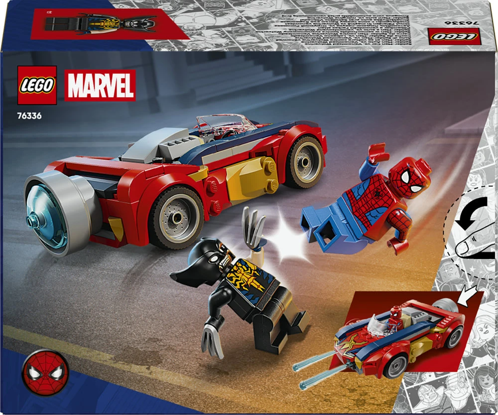 LEGO® ǀ Marvel Žmogaus voro automobilis prieš venomizuotą Ernį 76336