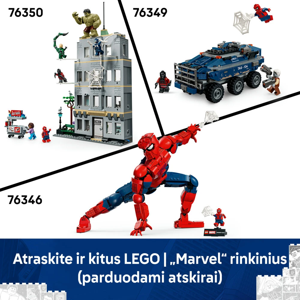 LEGO® ǀ Marvel Žmogaus voro kalinių transporterio gaudynės 76349