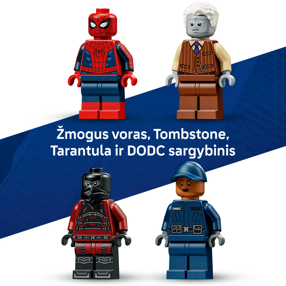 LEGO® ǀ Marvel Žmogaus voro kalinių transporterio gaudynės 76349